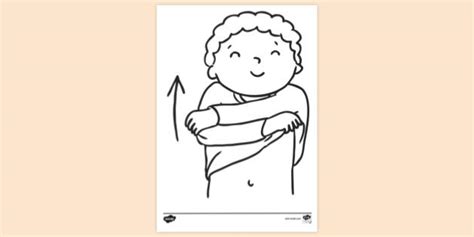 Pyjama Top Off Colouring Sheet Colouring Sheets