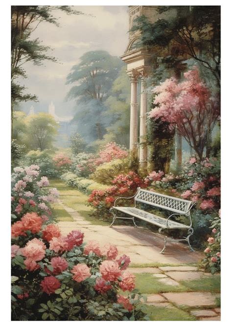 008 Garden Of Whispers In 2024 Romantic Paintings Picture Collage