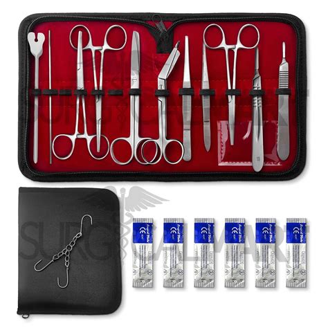 18 Pcs Minor Surgery Set with Carrying Case| Surgical Mart