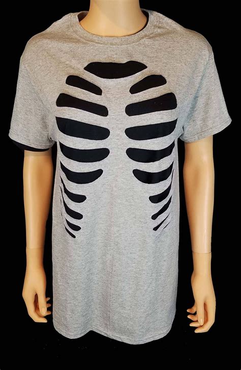 Rib Cage Cutout T Shirt Cut Out Ribcage Shirt Alternative Clothing