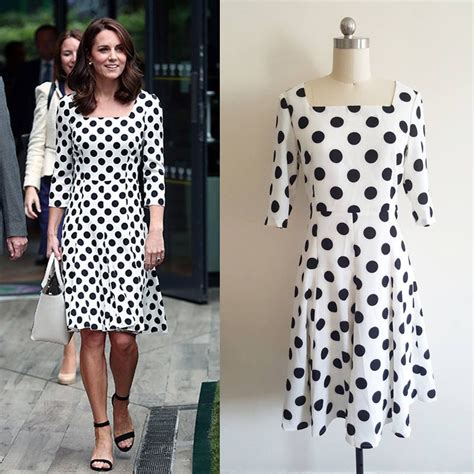 Polka Dot Dress Kate Middleton Polka Dot Dress Wimbledon