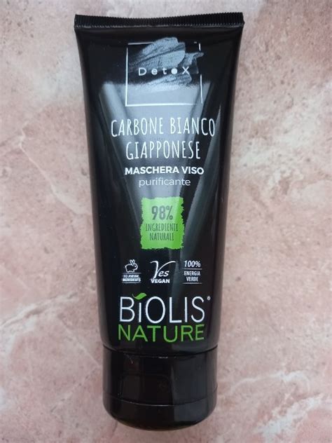 Biolis Nature Carbone Bianco Giapponese Maschera Viso 100 Ml INCI