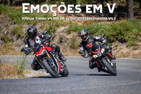 Comparativo Aprilia Tuono V4 1100 RR Vs Ducati Streetfighter V4 S