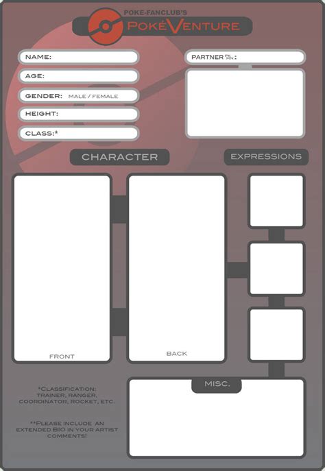Pokeventure Trainer Sheet By Delano Laramie On Deviantart
