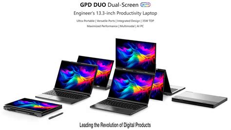 Gpd Duo Así Se Ve Un Portátil Con Doble Pantalla Oled De 133