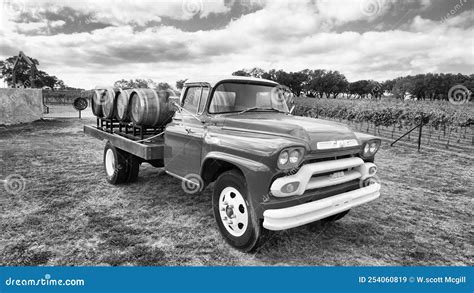 Slate Mill Wine Collective Winery With Farm Truck Editorial Stock Image