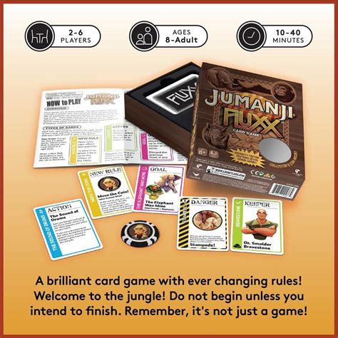 Looney Labs Jumanji Fluxx Juego De Cartas El Mejor Juego De Jumanji