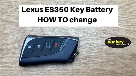 Lexus ES350 Key Battery HOW TO Change LS500 ES300 YouTube