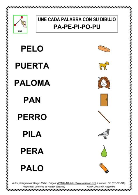 Une Palabra Y Dibujo Pa Pe Pi Po Pu May Sculas Worksheet Teaching