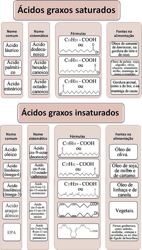 Ácidos graxos Constituição química dos ácidos graxos