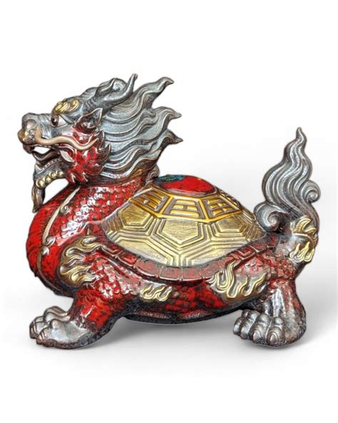 Modern Dynasty Dragon Turtle Statue Ceramic New Design 2024 Home Decor ...