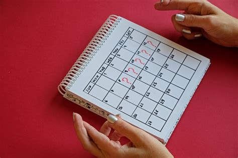 Premium Photo Missed Period And Marking On Calendar Unwanted