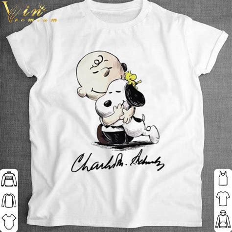 Premium Charlie Brown Hug Snoopy Signature Shirt Hoodie Sweater