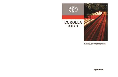 Les Notices Toyota Corolla Notice Utilisation Voiture