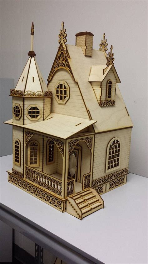 Doll House Jasmine Gothic Victorian Cottage Dollhouse 1 24 Etsy