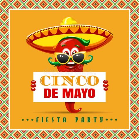 Cinco De Mayo Poster Design Happy Cinco De Mayo Vector Stock Vector