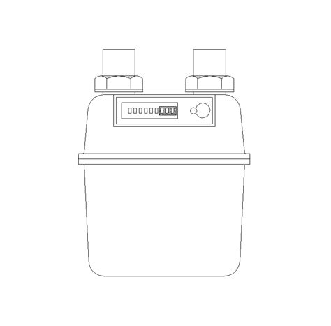 2d Cad Gas Meter Cadblocksfree Thousands Of Free Cad Blocks