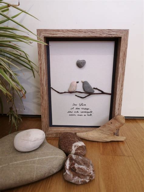 Bild Steinbild V Gel Gl Ck Pebble Art Wanddeko Geschenk Etsy De