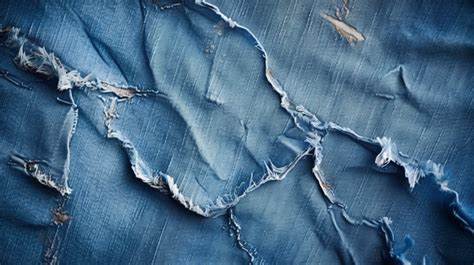 Texture Of Ripped Blue Denim Fabric Background Denim Texture Denim