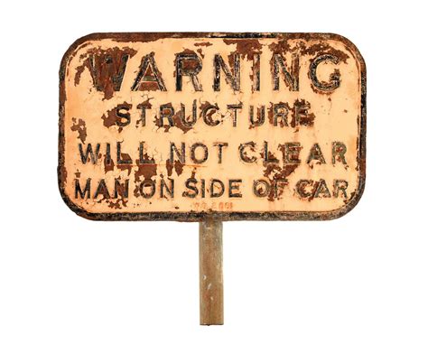 Lot Detail - RAILROAD SIGN.