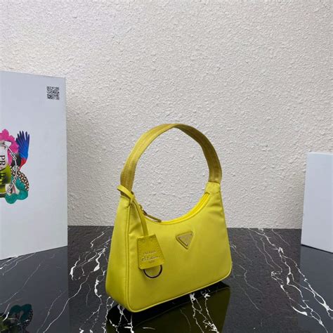 Prada 1NE515 Re Nylon Re Edition 2000 Mini Bag Lemon Yellow