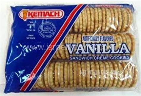 Kosher Kemach Vanilla Sandwich Creme Cookies 12 Oz