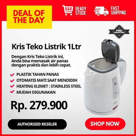 Jual Kris Teko Listrik Termos Listrik Pemanas Air Ketel Listrik