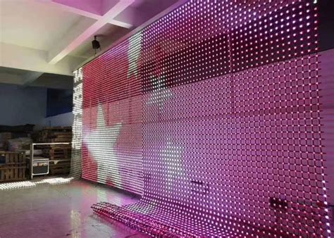 Outdoor Flexible Led Display Background Curtain Video Mesh Led Screen