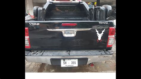 TOYOTA VIGO HILUX FULL WRAPPED IN BLACK GLOSS SHINE. WATCH FULL VIDEO ...