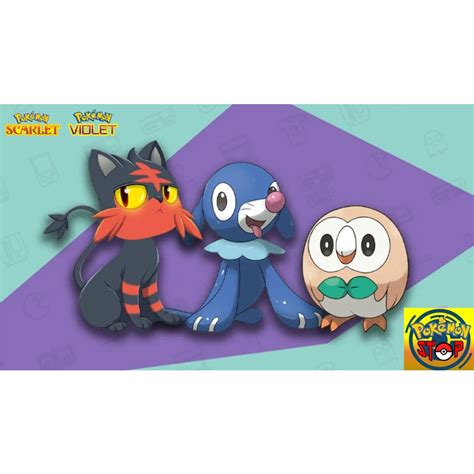 【sv Starters Gen7】shiny Pokemon Scarlet And Violet Decidueye Incineroar