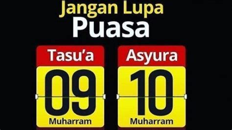 Kapan Puasa Muharram 2023 Simak Jadwal Dan Niat Puasa Tasua Asyura