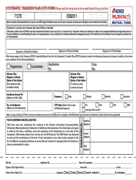 Fillable Online Systematic Transfer Plan Stp Iifl Mutual Fund Fax