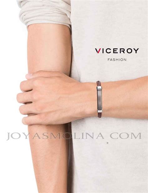 Pulsera Viceroy Hombre Cuero Trenzado