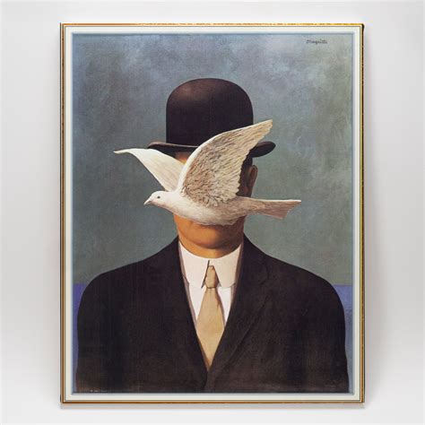 Man in a Bowler Hat 1964 Canvas Wall Art Wall Décor by Rene Magritte