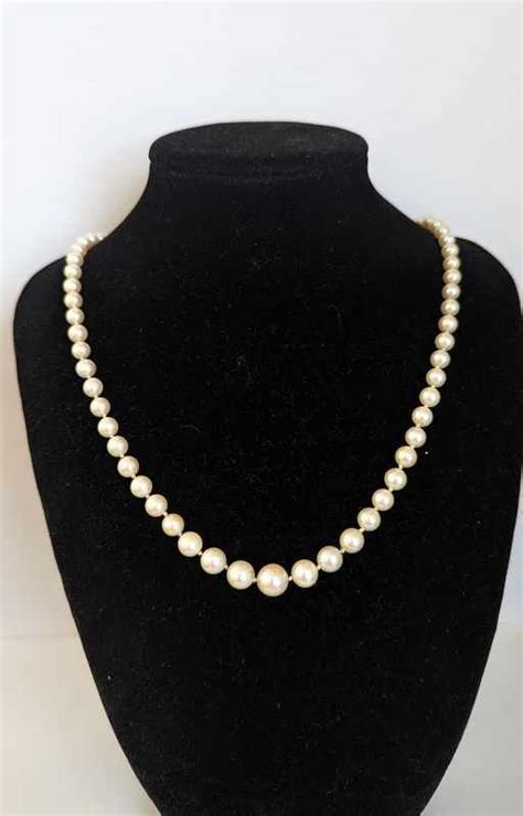 Collier De Perles De Culture En Chute Fermoir