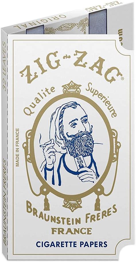 Zig Zag Original White Single Wide Rolling Papers 24 Booklet Box