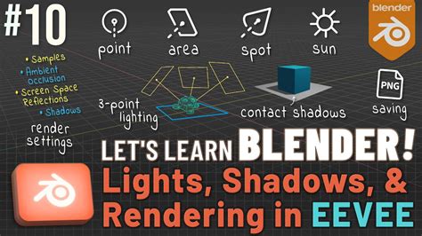 Let S Learn Blender 10 Lights Shadows Rendering In EEVEE YouTube