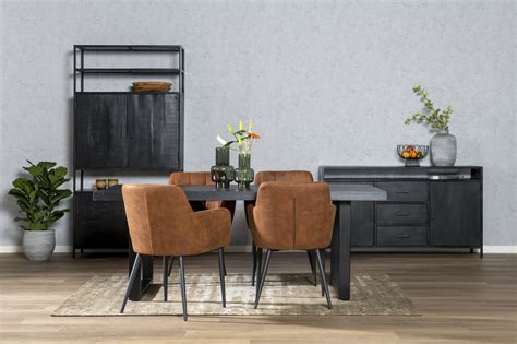 Livingfurn Zwarte Eettafel Kala Cm Max Wonen