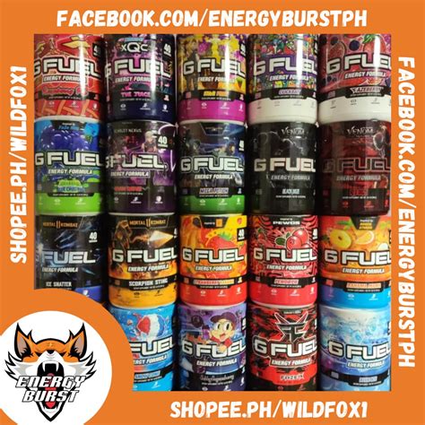 Official G Fuel Tubs 40 Servings Elite Energy And Endurance Gfuel