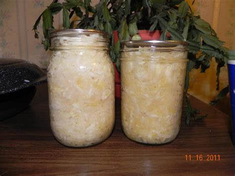 Canning Fermented Cabbage Sauerkraut Canning Homemade