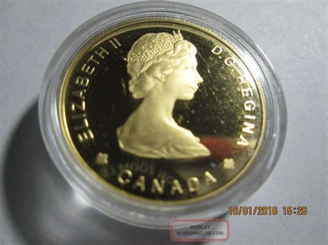 1984 Canada 12 Oz Proof Gold 100 Jacques Cartier