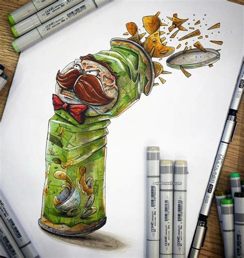 15 Creative And Funny Drawings By Tino Valentin Copic