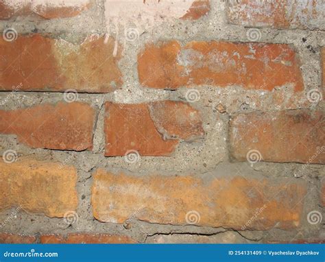 Grunge Red Brick Wall Background With Copy Space Old Red Brick Wall