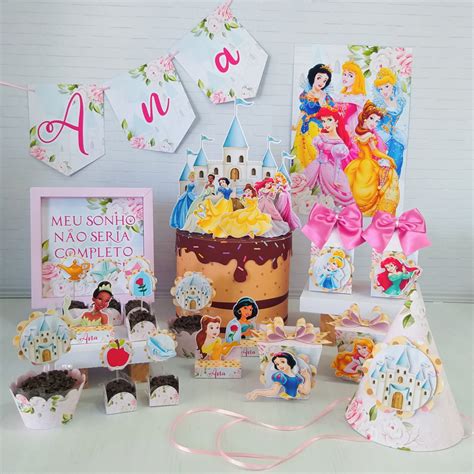 Kit Festa Princesas Disney No Elo S E Arts And Souvenirs D Ab