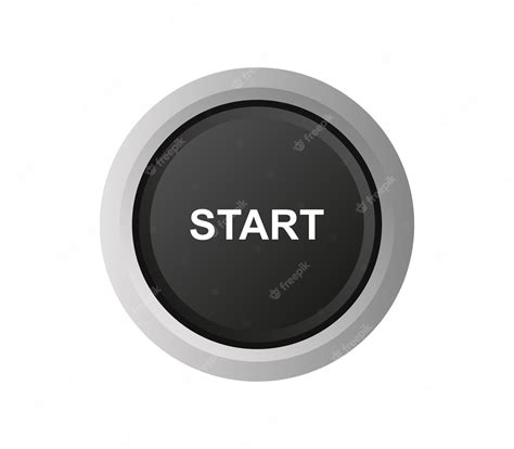 Premium Vector Start Button