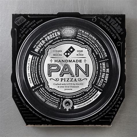 Dominos Handmade Pan Pizza | Dieline - Design, Branding & Packaging ...