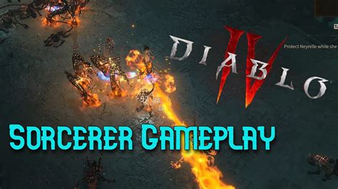 Diablo Iv Open Beta Sorcerer Gameplay Youtube