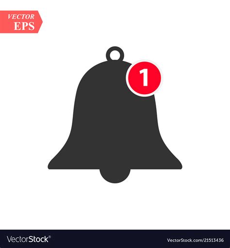 Notification Bell Icon Royalty Free Vector Image