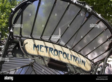 France,Paris,Entrance To Metro Station Stock Photo - Alamy