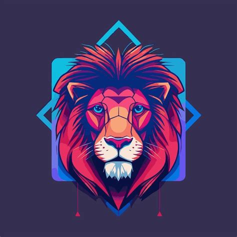 Premium Vector Lions Head Mascot Logo Design Illustration For Sport